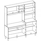 Cozinha Compacta Yara 7 Portas 1 Gaveta Rústico/arezzo - Nici