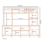 Cozinha Compacta Zoe 6 Portas 1 Gaveta Freijó/jade - Mx Móveis