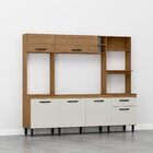 Cozinha Compacta Zoe 6 Portas E 1 Gaveta Freijó/jade