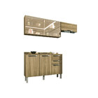 Cozinha Completa 06 Portas E 02 Gavetas Com Vidro Dani Carval