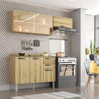 Cozinha Completa 06 Portas E 02 Gavetas Com Vidro Dani Carval