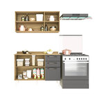 Cozinha Completa 06 Portas E 02 Gavetas Dani Carvalho/grafite