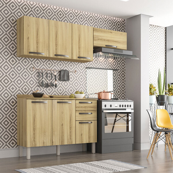 Cozinha Completa 07 Portas E 02 Gavetas Dani Carvalho Sallêto