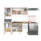 Cozinha Completa 08 Portas E 02 Gavetas Dani Branco Sallêto M