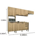 Cozinha Completa 09 Portas E 02 Gavetas Dani Carvalho Sallêto