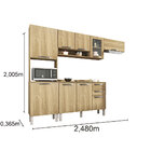 Cozinha Completa 09 Portas E 02 Gavetas Dani Carvalho Sallêto