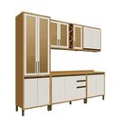 Cozinha Completa 100% Mdf 270cm 5 Peças 13 Portas Com Tampo B