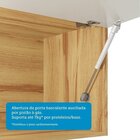 Cozinha Completa 100% Mdf 300cm 5 Peças Com Tampo Itália Espr
