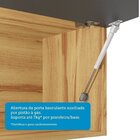 Cozinha Completa 100% Mdf 300cm 5 Peças Sem Tampo Com Vidro R
