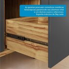 Cozinha Completa 100% Mdf 300cm 5 Peças Sem Tampo Com Vidro R