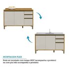 Cozinha Completa 100% Mdf 420cm 7 Peças 17 Portas Com Tampo B