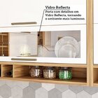 Cozinha Completa 100% Mdf 5 Peças 11 Portas 4 Gavetas E Vidro