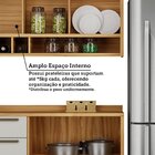 Cozinha Completa 100% Mdf 5 Peças 11 Portas 4 Gavetas E Vidro
