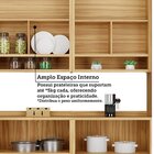 Cozinha Completa 100% Mdf 5 Peças 11 Portas 4 Gavetas E Vidro