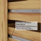 Cozinha Completa 100% Mdf 5 Peças 11 Portas 4 Gavetas E Vidro