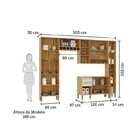 Cozinha Completa 100% Mdf 5 Peças 13 Portas 2 Gavetas Com Tam
