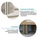 Cozinha Completa 100% Mdf 5 Peças 13 Portas Com Vidro E Tampo