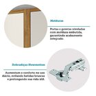 Cozinha Completa 100% Mdf 5 Peças 13 Portas Com Vidro E Tampo