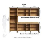 Cozinha Completa 100% Mdf 5 Peças 13 Portas E Tampo 270cm  No