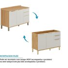 Cozinha Completa 100% Mdf 5 Peças 13 Portas E Tampo 270cm  No