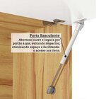 Cozinha Completa 100% Mdf 5 Peças 8 Portas 5 Gavetas E Vidro