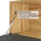 Cozinha Completa 100% Mdf 5 Peças 8 Portas 5 Gavetas E Vidro