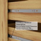 Cozinha Completa 100% Mdf 5 Peças 8 Portas 5 Gavetas E Vidro