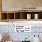 Cozinha Completa 100% Mdf 5 Peças 8 Portas 5 Gavetas E Vidro