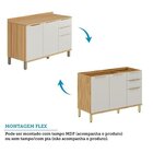 Cozinha Completa 100% Mdf 5 Peças Com 13 Portas E Prateleiras