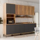 Cozinha Completa 100% Mdf 5 Peças Com 13 Portas E Prateleiras