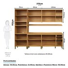 Cozinha Completa 100% Mdf 5 Peças Com 13 Portas E Prateleiras