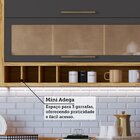 Cozinha Completa 100% Mdf 6 Peças 10 Portas 6 Gavetas E Vidro