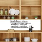 Cozinha Completa 100% Mdf 6 Peças 10 Portas 6 Gavetas E Vidro