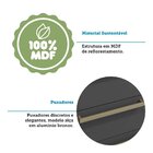 Cozinha Completa 100% Mdf 6 Peças 12 Portas 4 Gavetas E Vidro