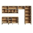 Cozinha Completa 100% Mdf 6 Peças 12 Portas 4 Gavetas E Vidro