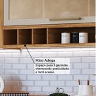 Cozinha Completa 100% Mdf 6 Peças 12 Portas 4 Gavetas E Vidro