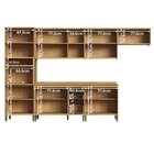 Cozinha Completa 100% Mdf 6 Peças Com 14 Portas E Tampo 350cm