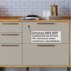 Cozinha Completa 100% Mdf 7 Peças 14 Portas 6 Gavetas E Vidro