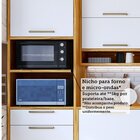 Cozinha Completa 100% Mdf 7 Peças 14 Portas 6 Gavetas E Vidro