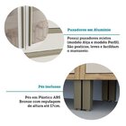 Cozinha Completa 100% Mdf 7 Peças 16 Portas Com Vidro E Tampo