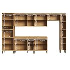 Cozinha Completa 100% Mdf 7 Peças 16 Portas E Tampo 385cm Nor