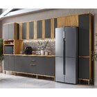 Cozinha Completa 100% Mdf 7 Peças 16 Portas E Tampo 385cm Nor