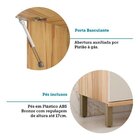 Cozinha Completa 100% Mdf 7 Peças Com 16 Portas E Tampo 385cm