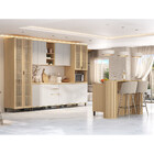 Cozinha Completa 100% MDF 8 Peças com Espaço para Micro-ondas