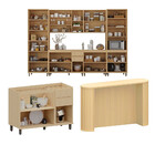 Cozinha Completa 100% MDF 8 Peças com Espaço para Micro-ondas