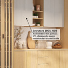 Cozinha Completa 100% MDF 8 Peças com Espaço para Micro-ondas