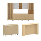 Cozinha Completa 100% MDF 8 Peças com Espaço para Micro-ondas