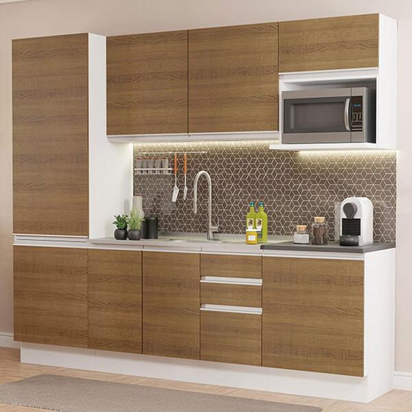 Cozinha Completa 100% Mdf Madesa Acordes 240001 Com Armário E