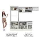 Cozinha Completa 100% Mdf Madesa Acordes 250004 Com Armário E