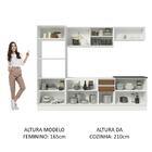 Cozinha Completa 100% Mdf Madesa Acordes 270007 Com Armário E